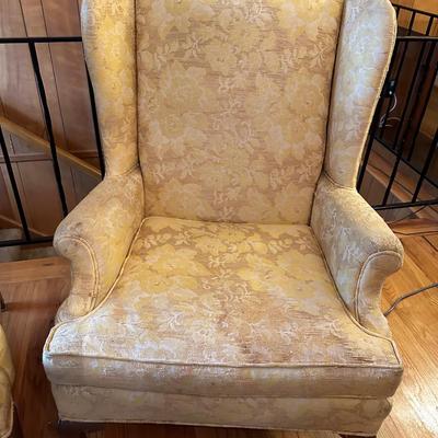 FAIRFIELD CHAIR CO. PAIR WINGBACK