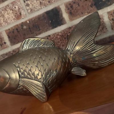 LARGE BRASS GOLD FISH