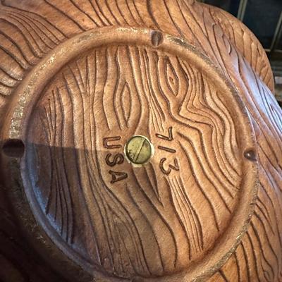 VINTAGE USA POTTERY NUT DISH