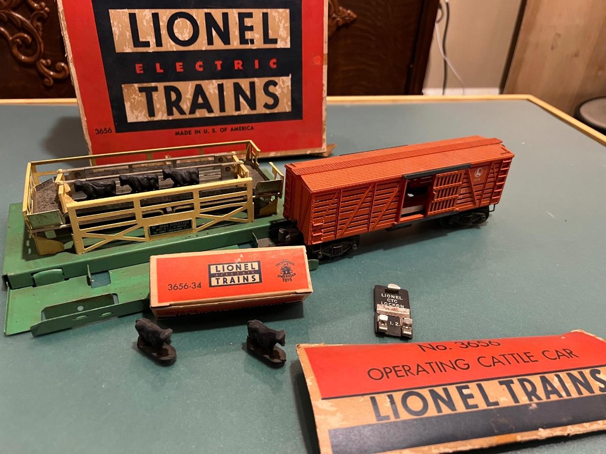Lionel Trains- Cattle Car, Stockyard/Ramp, & Cattle | EstateSales.org