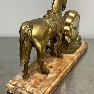  vintage western UNITED SADDLE HORSE CLOCK