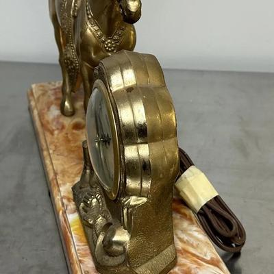  vintage western UNITED SADDLE HORSE CLOCK