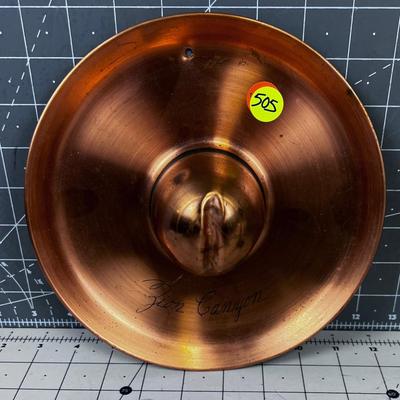  vintage copper WESTERN HAT ZION PARK SOUVENIR WALL HANGER