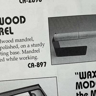 WAX RING STAND with WOOD MANDREL NIB 
