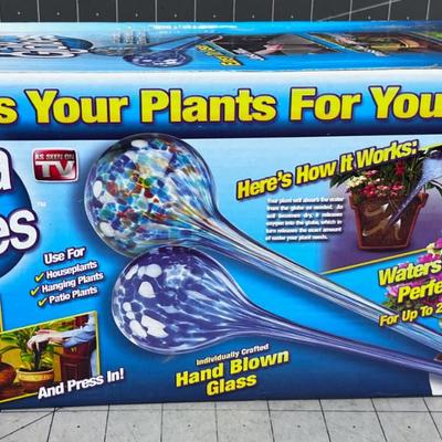 Aqua Globes Hand Blown Glass - To Water your Plants NEW
