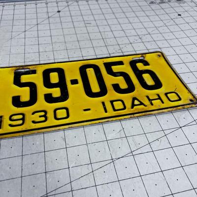 1930, IDAHO License Plate