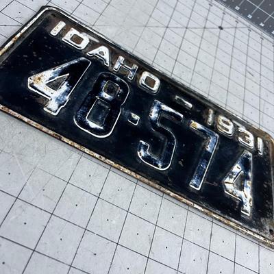 1931, IDAHO License Plate