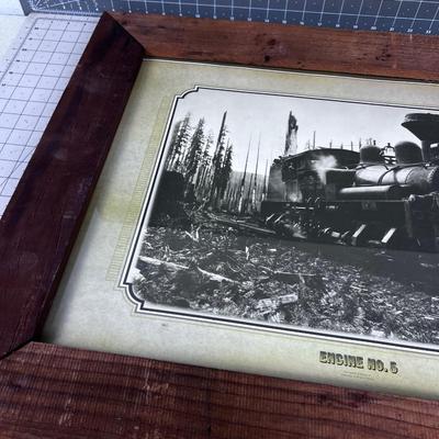 Framed Print of Steam Locomotive Engine No. 5 