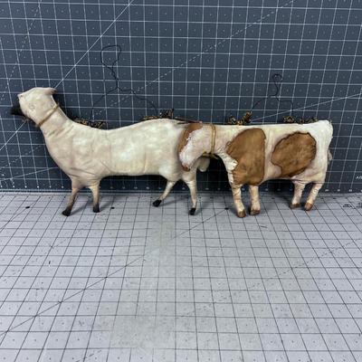 Hand Crafted Farm Animals (COWS) 