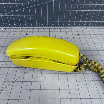 YELLOW Trimline TELEPHONE Push Button
