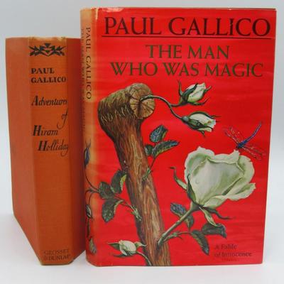 The Man Who Was Magic Vintage Hardcover Paul Gallico 1966 & Adventures of Hiram Holliday