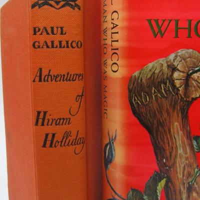 The Man Who Was Magic Vintage Hardcover Paul Gallico 1966 & Adventures of Hiram Holliday