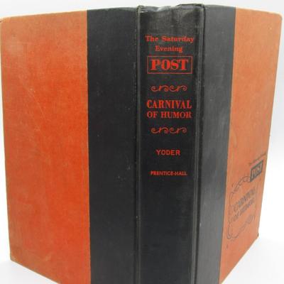 Vintage Hardcover Book The Saturday Night Post Carnival of humor 1958 Yoder