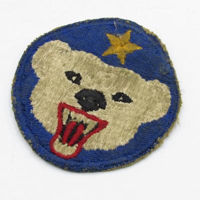 Original WWII U.S. Army Alaskan Department Cut Edge NG Patch