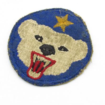 Original WWII U.S. Army Alaskan Department Cut Edge NG Patch