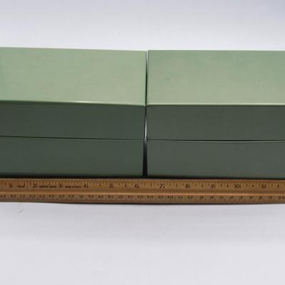 2 vintage card file boxes in good condition