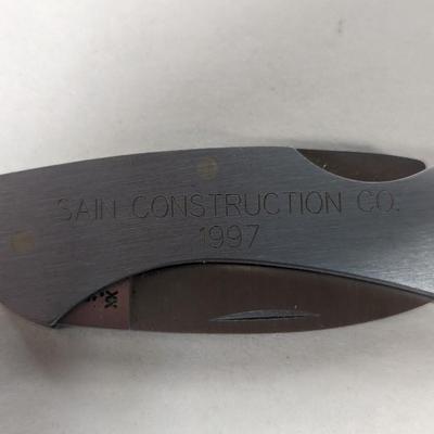 1997/1998 Inscribed Sain Construction Case XX Pocket Cutlery