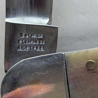 New Bear Hunter Lock Back Whittler Pocket Cutlery