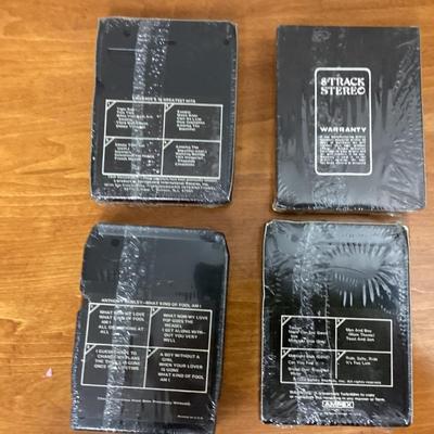 Lot of 4 sealed 8-track tapes