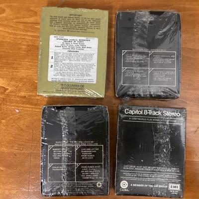 Lot of 4 sealed 8-track tapes