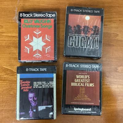 Lot of 4 sealed 8-track tapes