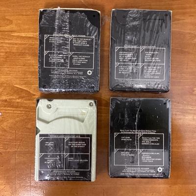 Lot of 4 sealed 8-track tapes