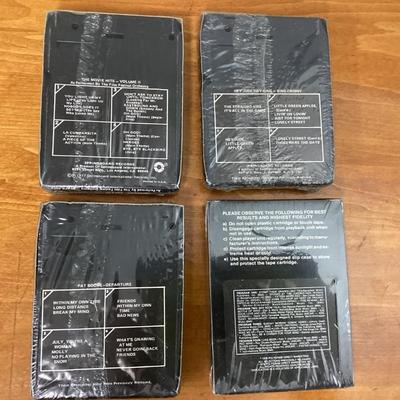 Lot of 4 sealed 8-track tapes
