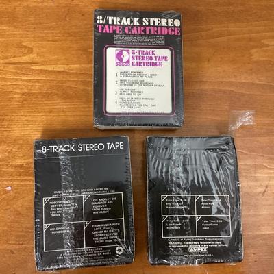 Lot of 3 sealed 8-track tapes