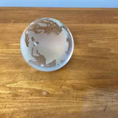 Crystal world globe