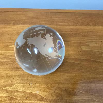 Crystal world globe