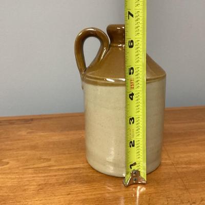 Salt glazed pottery jug
