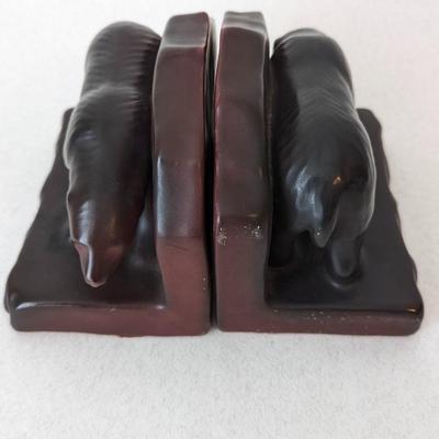 1920's Van Briggle Pottery Bear Bookends