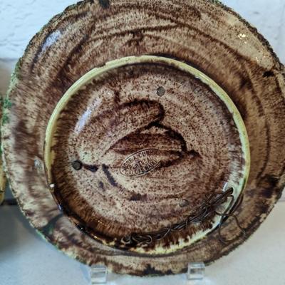 1930s José A. Cunha Majolica Palissy Plate Collection - Set of 3