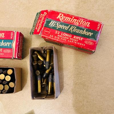 3 Boxes .22 Shells Remington Vintage