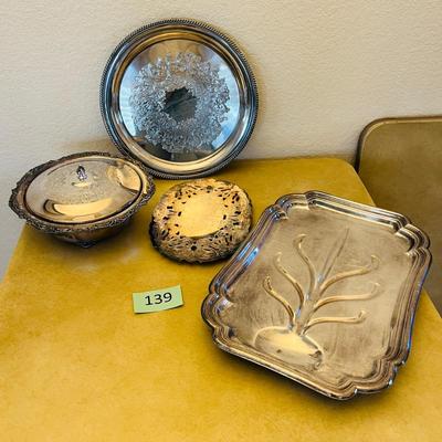 Lot 1 Silver Plate Items