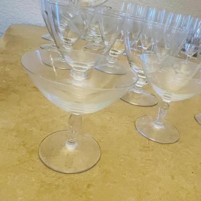 Crystal glass lot