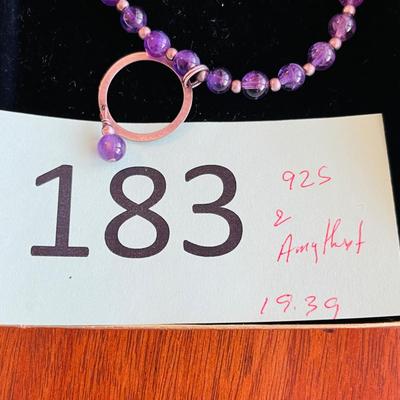 Amethyst & Sterling necklace