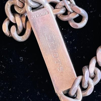 Heavy Sterling silver ID bracelet