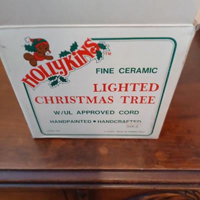 Ceramic Christmas Tree Bears