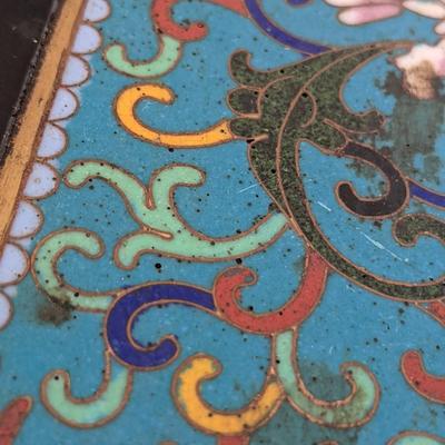 Early 1900's Chinese CloisonneÌ and Lacquer Box