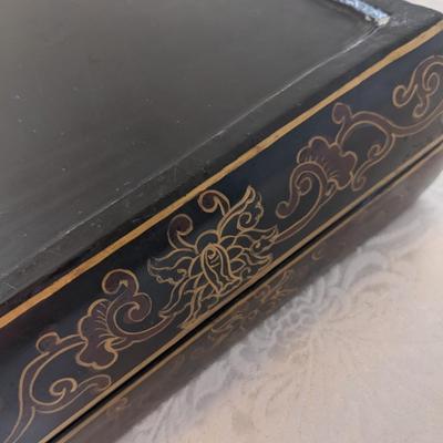 Early 1900's Chinese CloisonneÌ and Lacquer Box