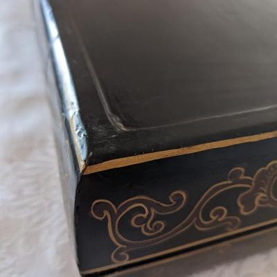 Early 1900's Chinese CloisonneÌ and Lacquer Box