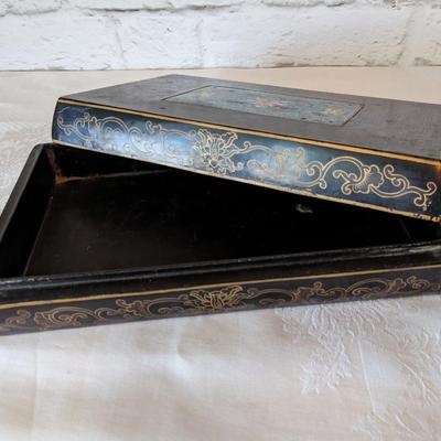 Early 1900's Chinese CloisonneÌ and Lacquer Box