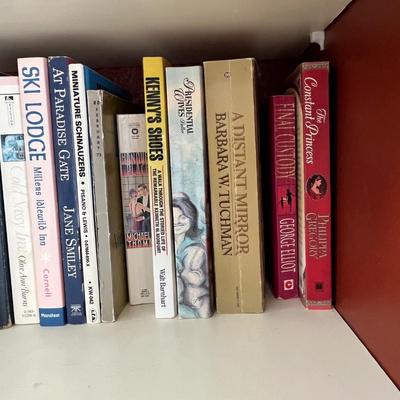 Shelf of paperbacks