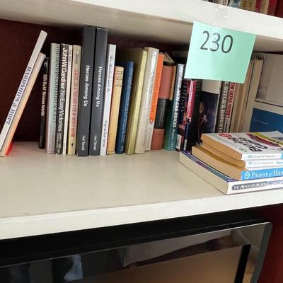 Shelf of books, mixed