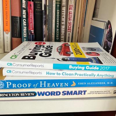 Shelf of books, mixed