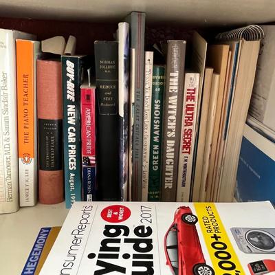 Shelf of books, mixed