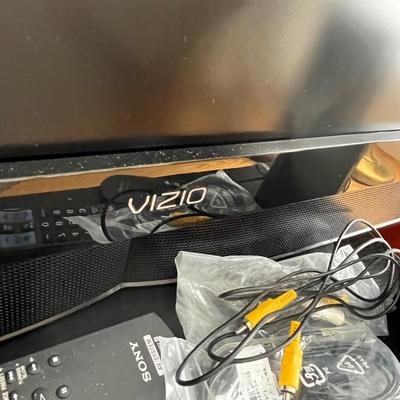 Sony TV with surround sound and other items