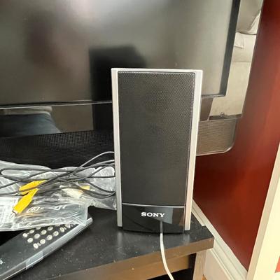 Sony TV with surround sound and other items