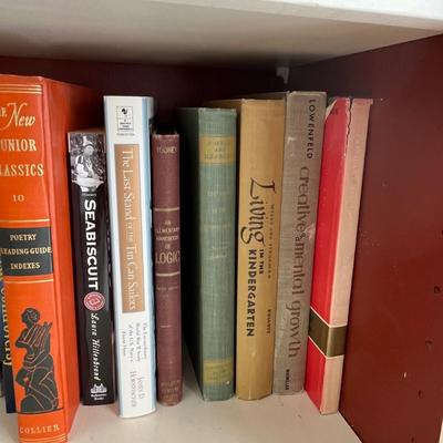 Shelf, mostly paperbacks